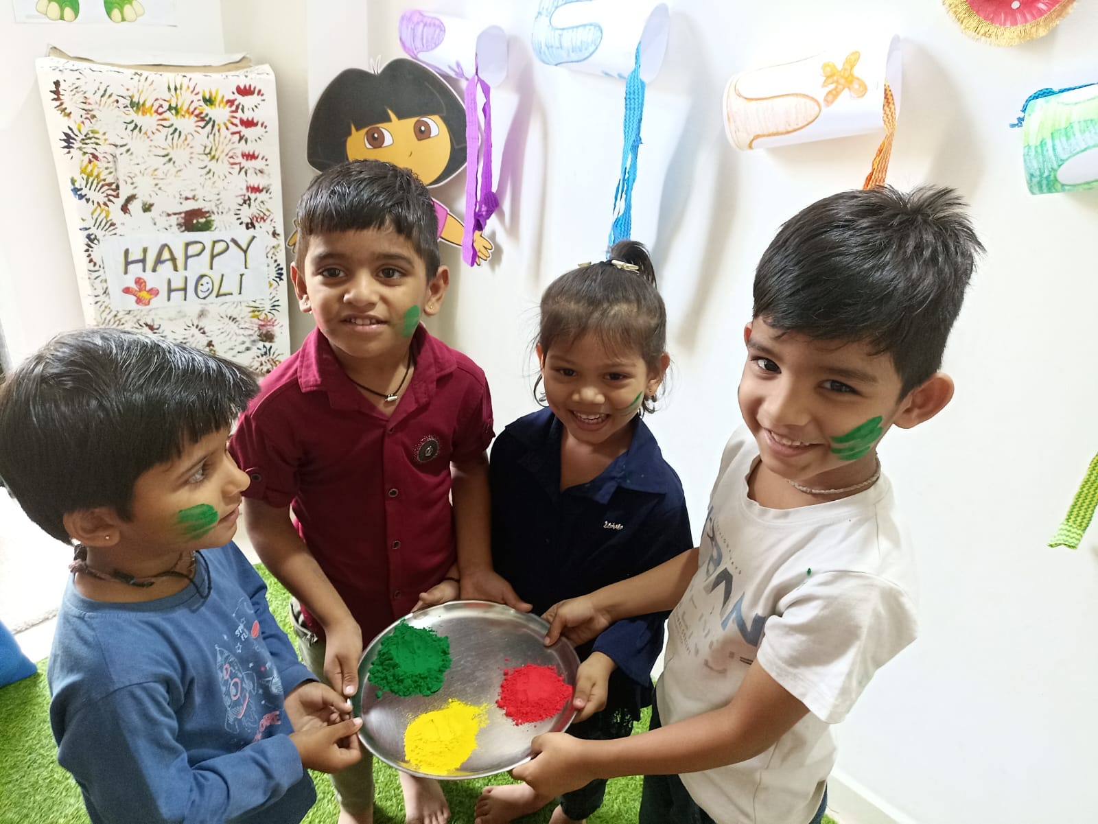 Holi Celebration At Balvatika Play School Vapi, Gujarat