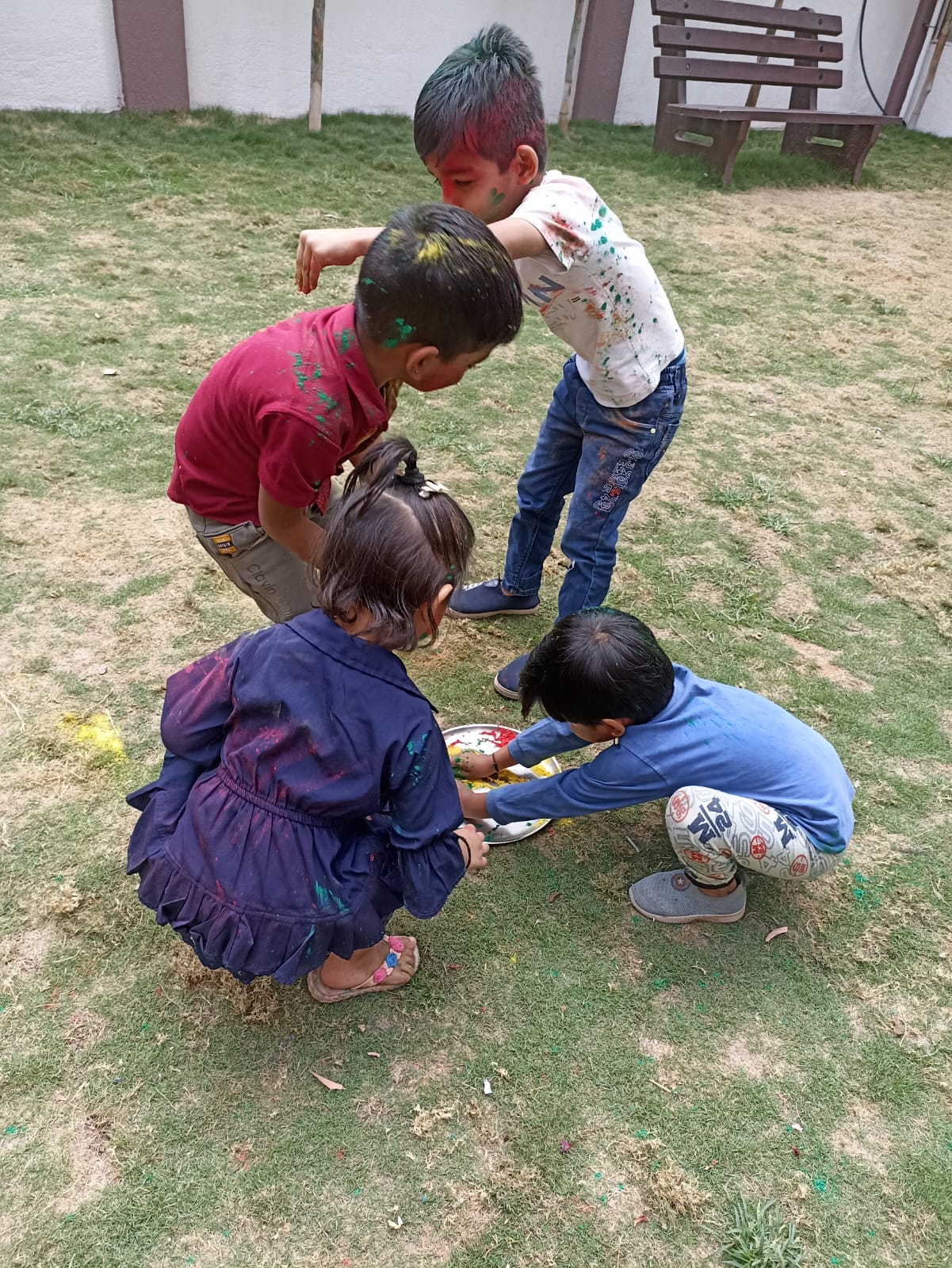 Holi Celebration At Balvatika Play School Vapi, Gujarat